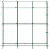 vidaXL Garden Trellis Set of 2 Green Steel with PE coating and PP clips