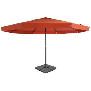 vidaXL Garden Parasol Terracotta Aluminum, Steel, Plastic Large
