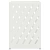 vidaXL Umbrella Stand with Storage White 11.02 x 4.72 x 16.14 in Steel