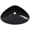 vidaXL Wash Basin 23.0x15.4x5.5" Ceramic Black
