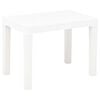 vidaXL Garden Bench Set of 2 White Plastic Medium Lightweight