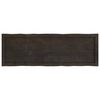 vidaXL Table Top Dark Brown Solid Oak Wood 47.2x15.7x Table Top