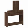 vidaXL Dressing Table with Drawer Brown Oak 39.37 x 16.14 x 55.12 in