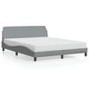 vidaXL Bed Frame Light grey