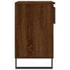 vidaXL Shoe Cabinet Brown Oak Engineered wood, metal Medium Shoe Cabinet