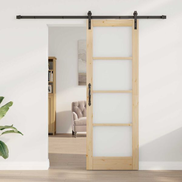 vidaXL Sliding Door ORKDAL Natural 28.94 x 83.07 in