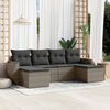 vidaXL Garden Sofa Set Grey