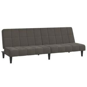 vidaXL Sofa Bed Dark Grey Velvet (100% polyester), wood, foam Medium