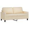 vidaXL Sofa Set Cream Fabric (100% polyester), metal, textilene, plywood
