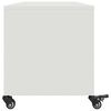 vidaXL TV Cabinet White Cold-rolled Steel Medium TV Cabinet