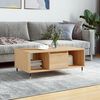 vidaXL Coffee Table Sonoma Oak Engineered Wood, Metal Medium