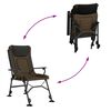 vidaXL Fishing Chair Taupe and black
