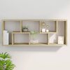 vidaXL Wall Shelf Sonoma Oak Engineered Wood Medium Wall Mounting