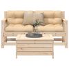 vidaXL Garden Sofa Set Natural wood Solid pine wood, Plywood slats