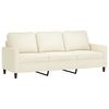 vidaXL Sofa Set Cream Velvet (100% polyester), metal, textilene, plywood