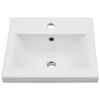 vidaXL Bathroom Furniture Set Grey, White Engineered wood, Ceramic Small