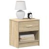 vidaXL Bedside Cabinet Set of 2 Sonoma Oak Engineered wood