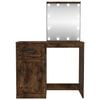 vidaXL Dressing Table Smoked Oak Engineered Wood Medium Dressing Table