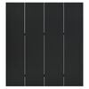 vidaXL 4-Panel Room Dividers 2 pcs Black 63"x70.9" Steel