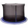vidaXL Safety Net Black Polyethylene Fits 12 ft trampolines with 8 poles