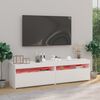 vidaXL TV Cabinet Set of 2 High gloss white Engineered wood TV Cabinet