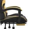 vidaXL Gaming Chair Black and Gold