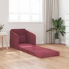 vidaXL Sofa Bed Wine Red 25.59 x 31.50 x 32.68 in Velvet