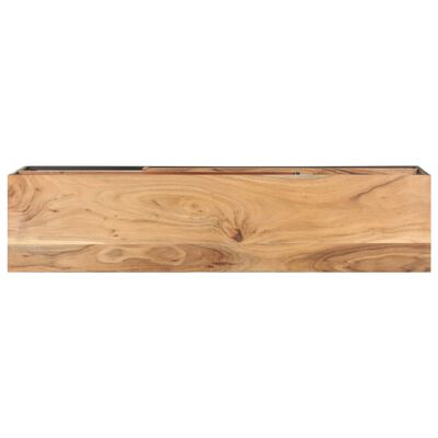 vidaXL TV Stand 51.2"x11.8"x17.7" Solid Wood Acacia
