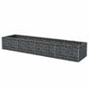 vidaXL Gabion Raised Bed Silver Galvanized steel Large