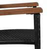 vidaXL Dining Set Brown and black