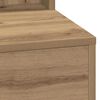 vidaXL Dressing Table with Shelf Artisan Oak 29.72 x 16.14 x 53.15 in