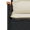 vidaXL Garden Sofa Set Black