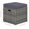 vidaXL Garden Lounge Set Dark Grey