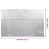 vidaXL Pool Cover Grey Thick PE film with air chambers Large Lightweight