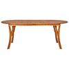 vidaXL 7 Piece Garden Dining Set 79.1" x 39.4" Solid Acacia Wood