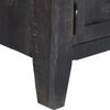vidaXL Tv Cabinet Black Solid mango wood Medium Tv Cabinet Rectangular
