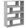 vidaXL Bookcase Grey Sonoma Engineered Wood Medium Bookcase