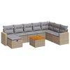 vidaXL Garden Sofa Set Beige