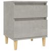 vidaXL Bedside Cabinet Concrete grey Engineered wood Bedside Cabinet