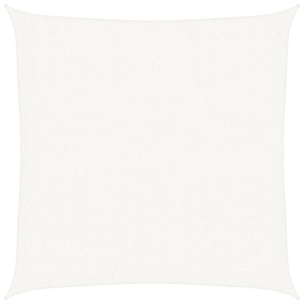 vidaXL Sunshade Sail HDPE Square 11.8&lsquo;x11.8&lsquo; White