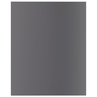 vidaXL Bookshelf Boards 8 pcs High Gloss Gray 15.7"x19.7"x0.6" Chipboard