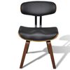 vidaXL Dining Chair Set of 4 Black