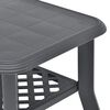 vidaXL Coffee Table Anthracite Plastic 35.4 x 23.6 x 18.1 in Durable