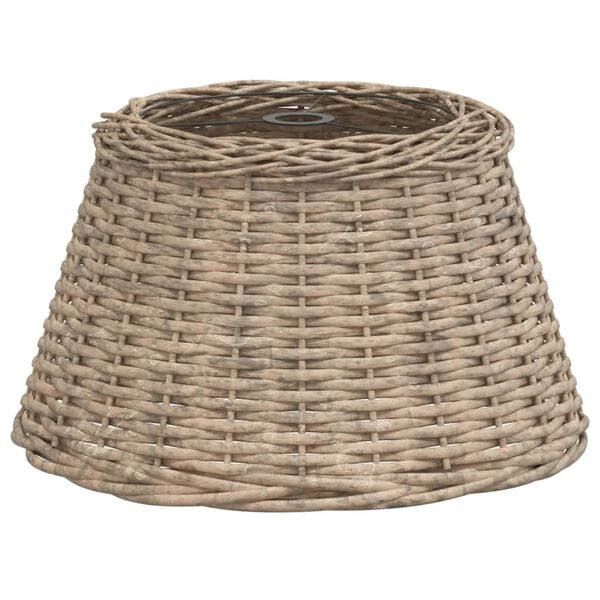 vidaXL Ceiling Lamp Shade Brown Wicker, Iron Large Appealing Design