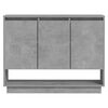 vidaXL Sideboard Concrete grey Engineered wood 38.2 x 12.2 x 29.5 in