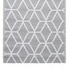 vidaXL Outdoor Carpet Gray Polypropylene 63.0 x 90.6 in Pattern