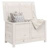 vidaXL Cushion Box White Solid fir wood 39.4 in x 19.7 in x 22.0 in