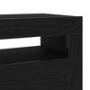 vidaXL TV Cabinet Black Oak 47.24 x 13.78 x 15.75 in Engineered Wood