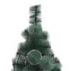 vidaXL Artificial Christmas Tree Green PET and Steel 82.7 in