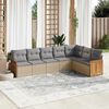 vidaXL Garden Sofa Set Beige